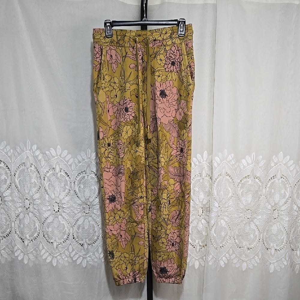 Anthropology Saturday/Sunday Sweat Pants Size X-Small BoHo Floral